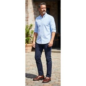 Johnston & Murphy Mens Brown Leather Tassel Loafers Sheepskin Lining Driver Shoe